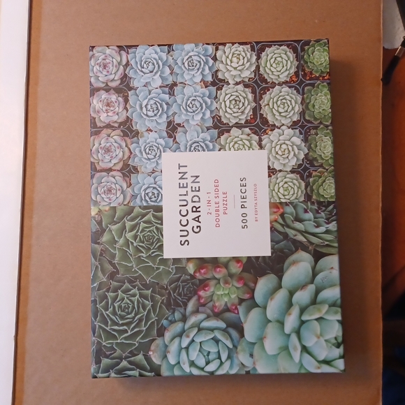 Succulent Garden Double sided 500 piece puzzle